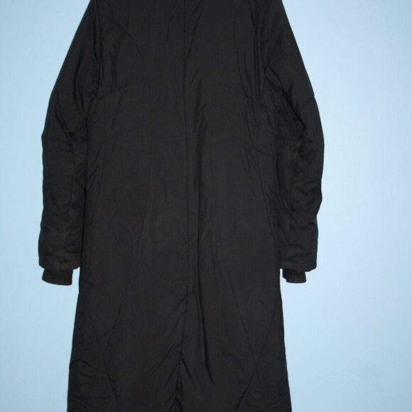 ISIS for Women Black Long Winter Jacket Size 8 with Zippered Pockets, Lined - Picture 14 of 16
